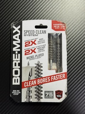 Real Avid Bore-Max Speed Cleaner .380cal/9mm/.38spc/357cal W/ 75 patches