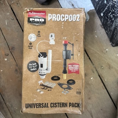 Fluidmaster voll höhenverstellbar & Spülventil mit Chromtaste - PROCP002