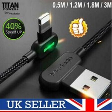 TITAN POWER + Smart USB Fast Charging Charger Cable For iPhone X 7 8 12 Pro