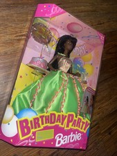 1998 Mattel BIRTHDAY PARTY BARBIE African American Doll, 22906, NRFB