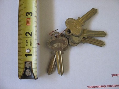 GRAHAM MFG. CO. KEY BLANKS,LOT OF 5-PCS., NOS, VALUE:$$$$$$