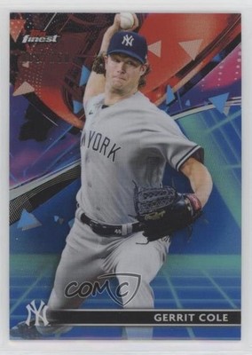 2021 Topps Finest Purple/Aqua Vapor Refractor /250 Gerrit Cole #58 0eo6