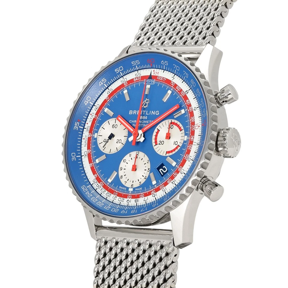 BREITLING Navitimer B01 Chronograph 43 Pan Am Edition AB01212B1C1A1 blue Dial - Image 4 of 4