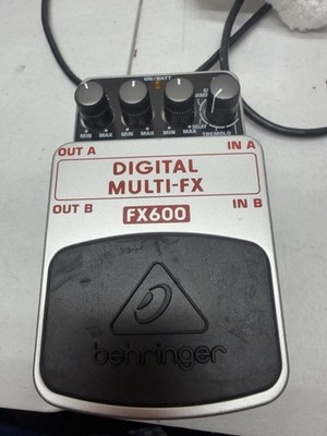Behringer FX600 Digital Multi-FX Guitar Bass Effect Pedal W/ New 9v Battery