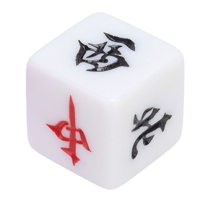 Transparent Purple 5x Mahjong Wind Direction Dice South West North Sphere E