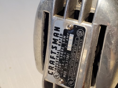 Vintage SEARS CRAFTSMAN Industrial Rated Scroll Sabre Saber Jig Saw 315.27981 - Picture 6 of 10