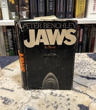 Jaws - Peter Benchley (1974, Hardcover) First Edition/BCE Print, HCDJ, ACCPT