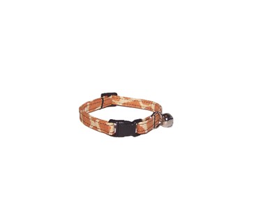 Wet Nose Designs CAT or KITTEN COLLAR Wild Ones Giraffe Animal Pattern Brown