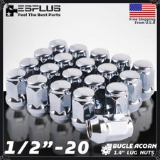 20 Chrome 12-20rh Acorn Wheel Lug Nut For Ford Edge Explorer Flex Gt