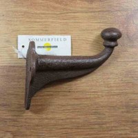 Garderobenhaken Gusseisen Kleiderhaken Wandhaken Sommerfield Antikbraun HK276L-B
