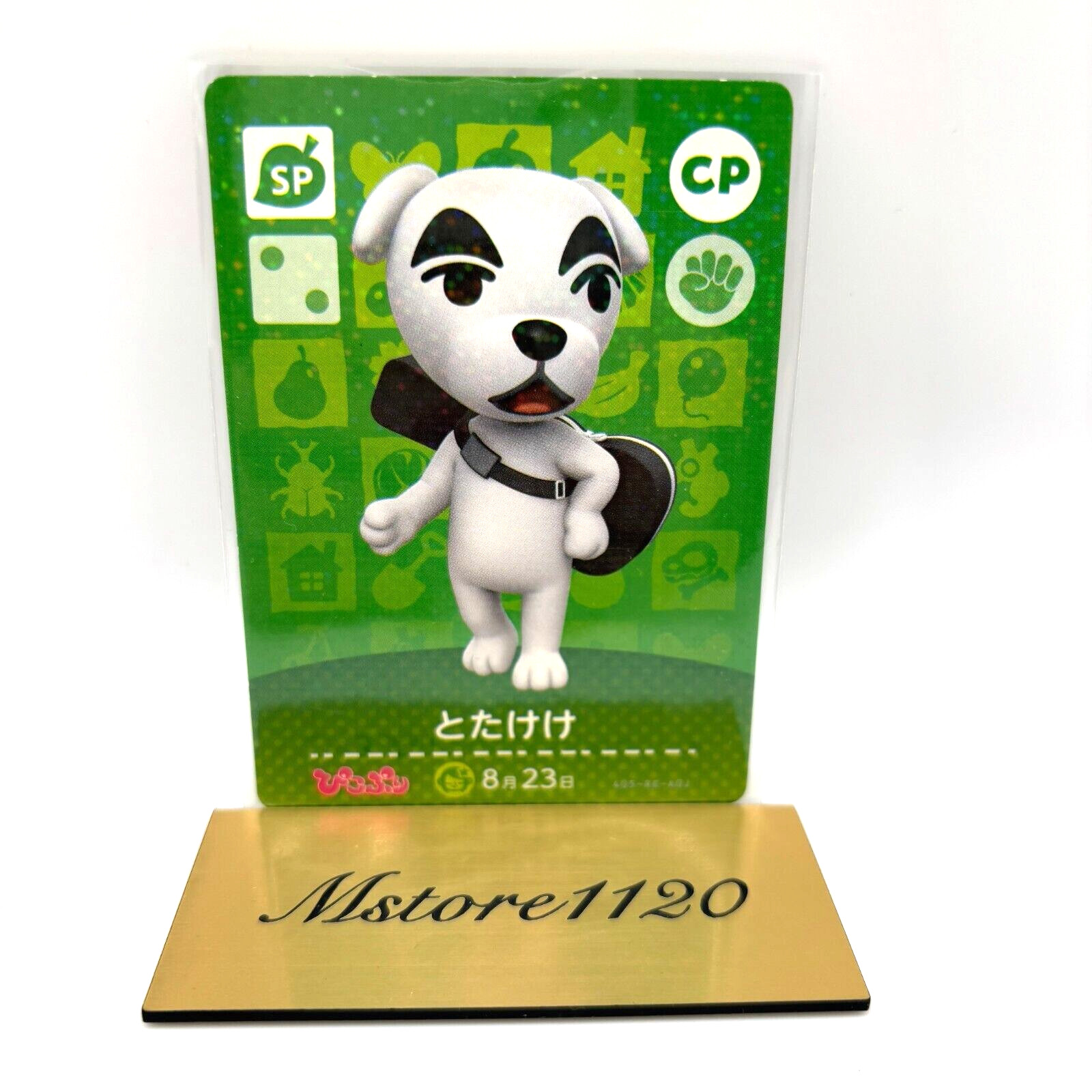 Tarjeta Nintendo Animal Crossing Amiibo Totakeke K.K Slider Pikopuri 2016 usada