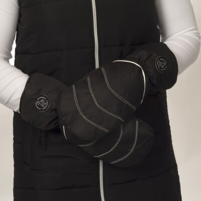 Green Lamb Winter Golf Handschuhe SCHWARZ 1 Paar sicherer Griff Handfläche/Daumen elastische Bündchen