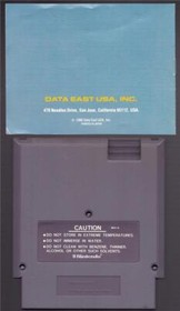 KARATE CHAMP Data East/NES 1986 Cartridge with Instruction Manual & slipcase