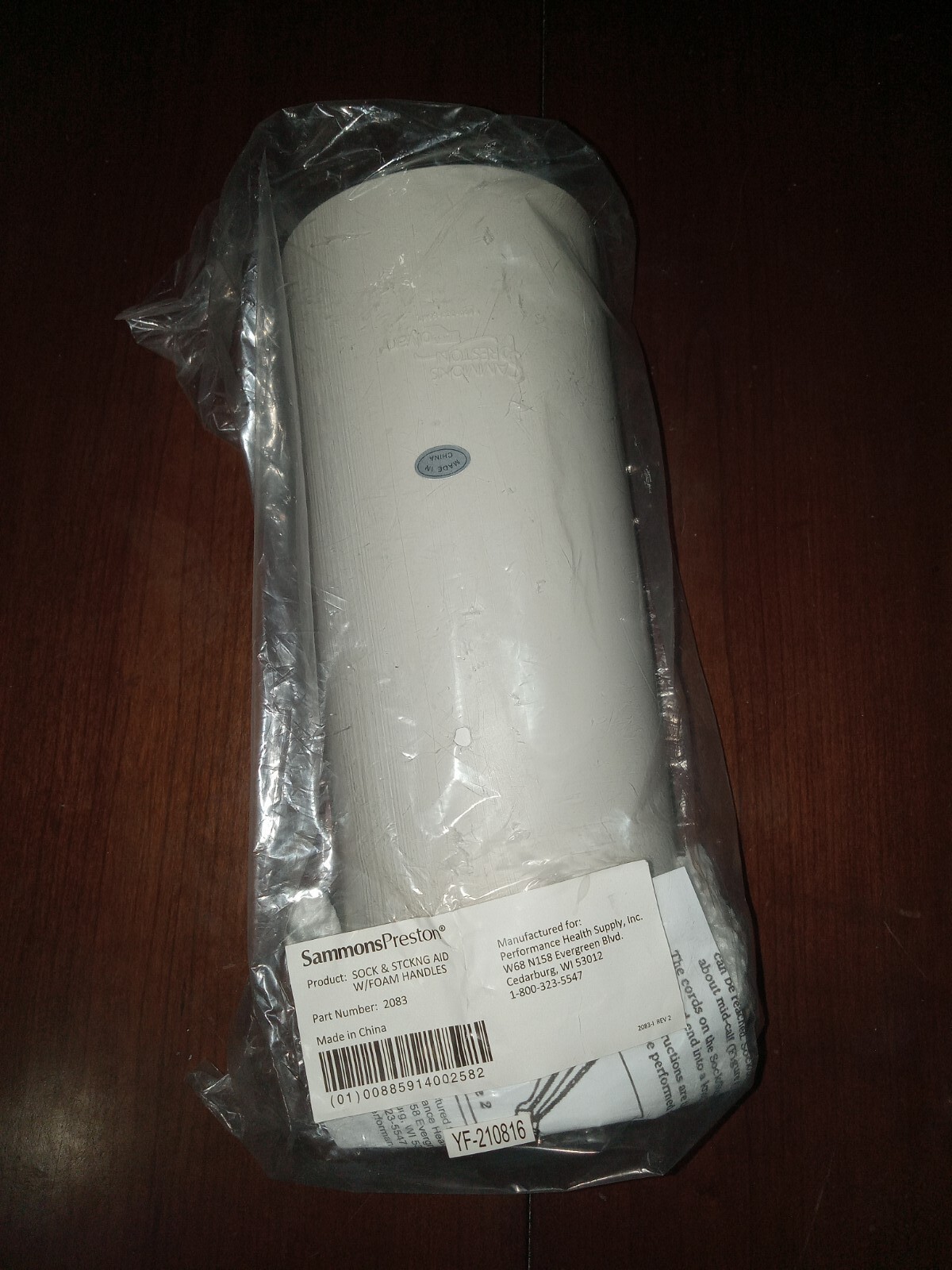 Sammons Preston Sock & Stocking Aid W/Foam Handles eBay