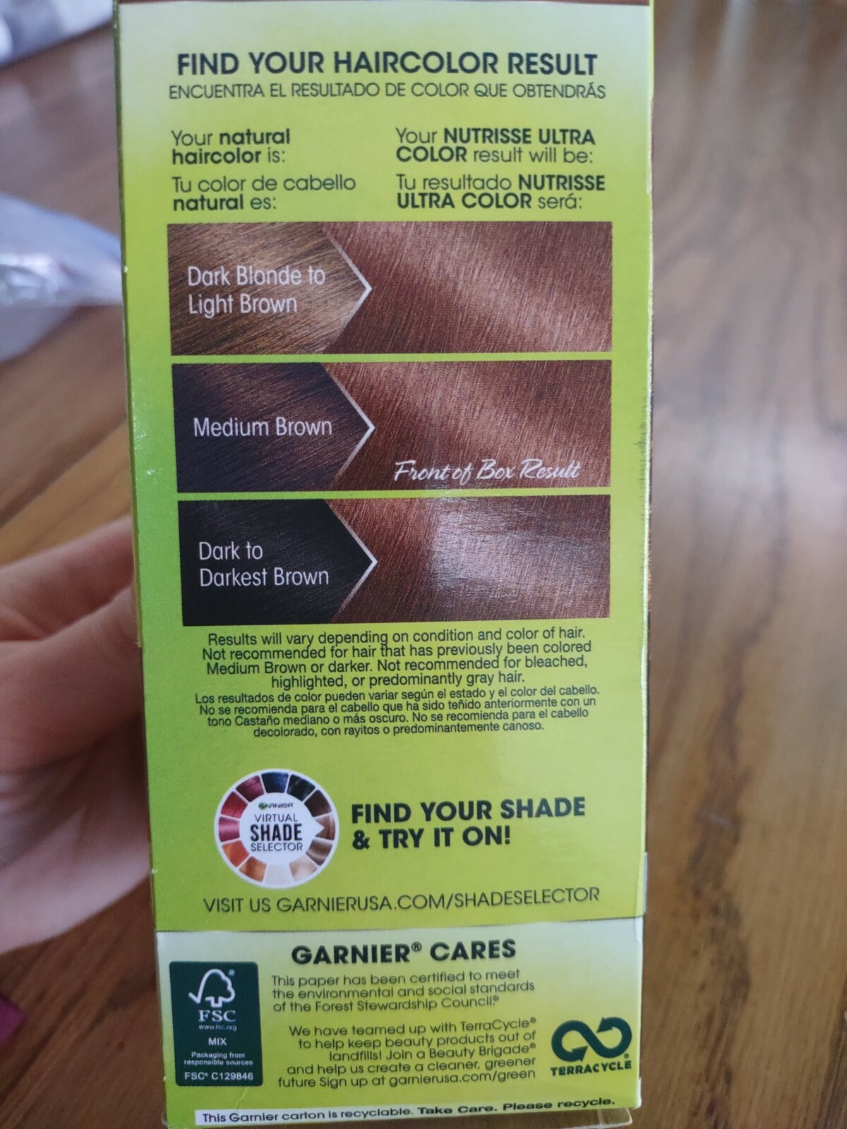 Garnier Nutrisse Caramel Chocolate B4 Golden Mahogany Hair Color