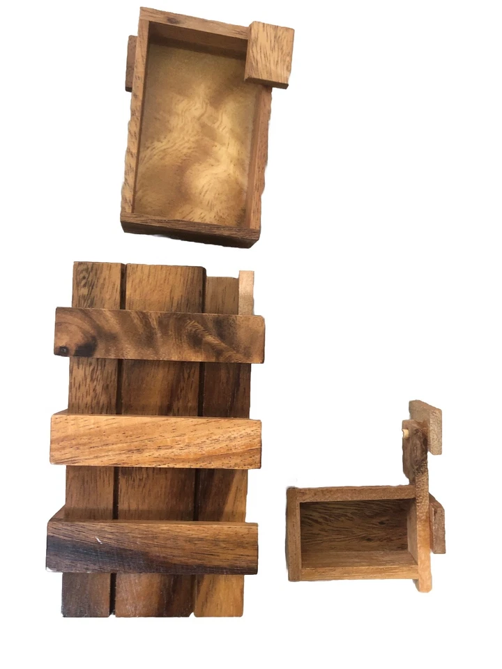 BSIRI 秘密拼图盒-脑筋预告木盒带隐藏隔层-创意 — 第 4/4 张图片