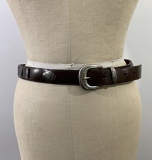 Western Belt Brown Leather Large