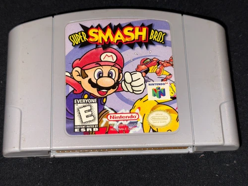 Super Smash Bros. (Nintendo 64, 1999) Cleaned / Tested / Authentic - N64 -