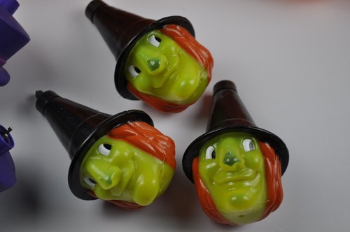 Vintage Halloween AVON Pumpkin Witch Light Covers LOT of 3 Pieces