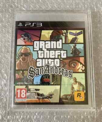 BRANDNEU VERSIEGELT GRAND THEFT AUTO SAN ANDREAS PLAYSTATION 3 PS3 + VITRINE