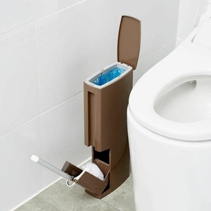 Bathroom Trash Can Plastic Toilet Brush Waste Bin Dustbin Bucket Cleaning Tools Ebay