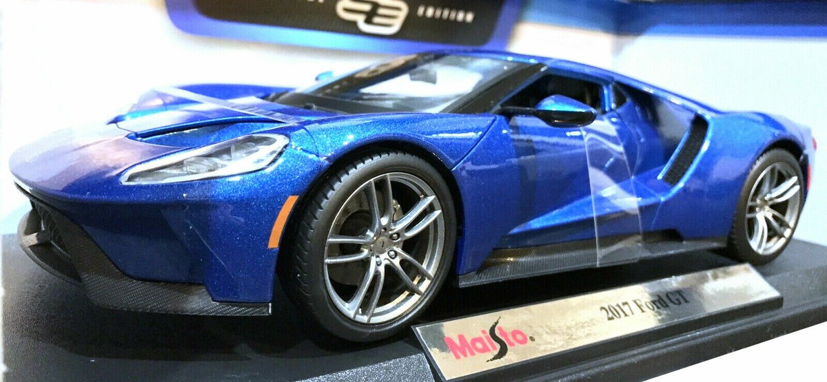 Maisto 2017 Ford GT Blue Kids Diecast Model Toy Sports Car Special