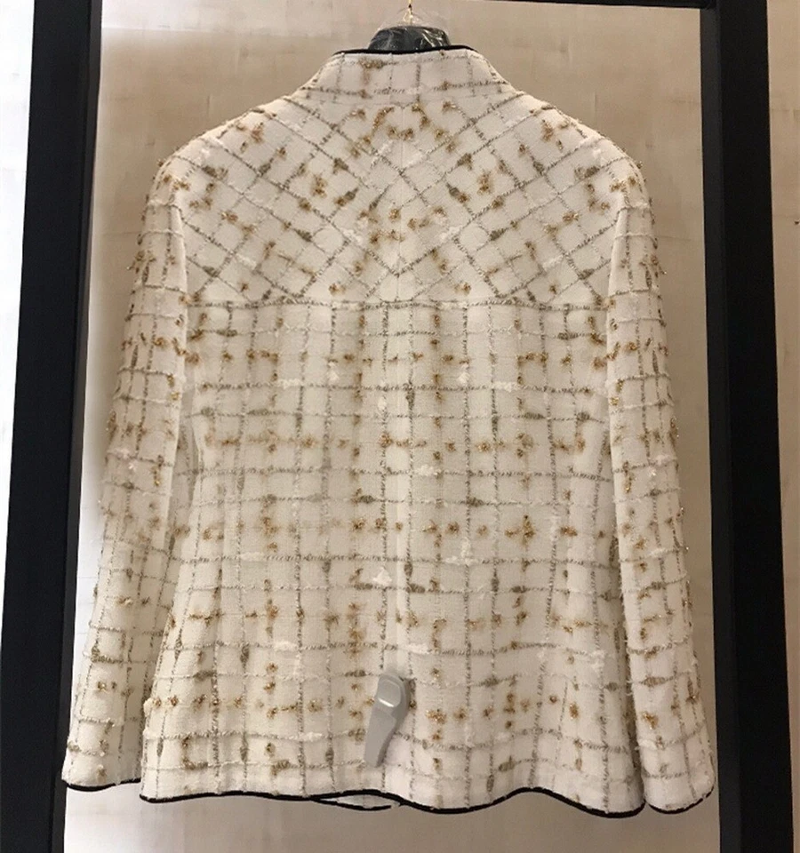 Custom Made To Order Women’s Checked Tweeds Full Zip Jacket Coat Plus1x-10xY1002 - Image 2 of 2