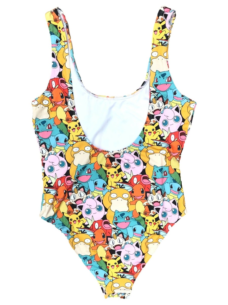 ワンピース Pokemon Womens (Juniors) Colorful 1 Piece Pikachu Charmander Swim