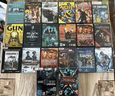 Diverse PC-Spiele (DVD Boxen) - Trine, Pirates, Desperados, Pac-Man World etc.