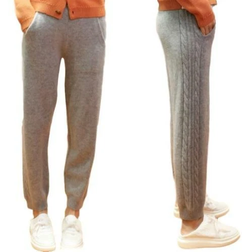 Winter Women s Wool Pants Knitting Stretch Thicken Wool Leisure