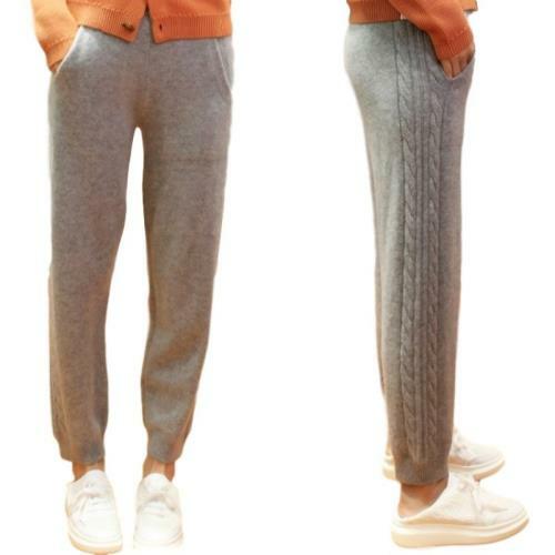 Winter Women's Wool Pants Knitting 