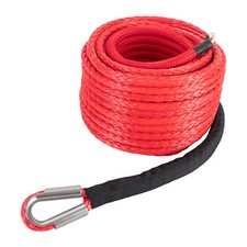 1/2"×85ft Synthetic Winch Rope with Hook Car Tow Recovery Cable Kit For ATV SUV