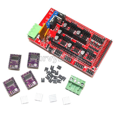 RAMPS 1.4 Controller Board + 5PCS DRV8825 StepStick Driver Module For 3D Printer