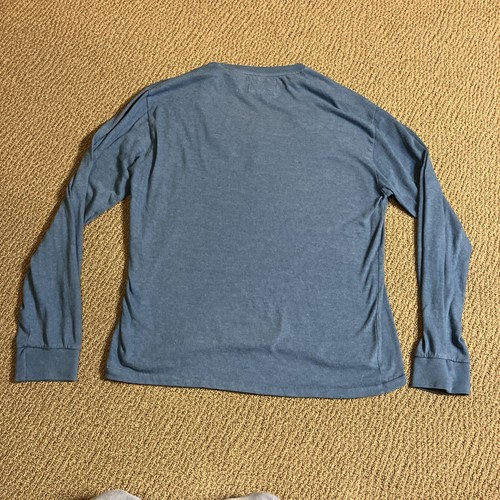 Ford Bronco Built Ford Tough Men’s Blue L Long Sleeve Shirt Retro Red Jacket - Picture 7 of 8