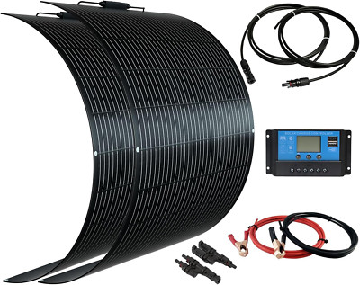 200W Flexible Solar Panel Kit for RV, Boat, Van & Off-Grid Charging