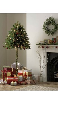 Download Argos Home 6ft Half Parasol Christmas Tree Green Ebay Yellowimages Mockups
