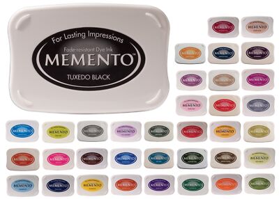 Tsukineko Memento Tintenpad GROSSER Gummistempel schnell trocknend verblassender Farbstoff