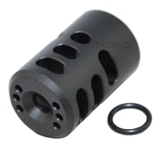 Black Aluminum Gen 2 Ruger Mark IV 22/45 1/2"x28 TPI Muzzle Brake .22LR