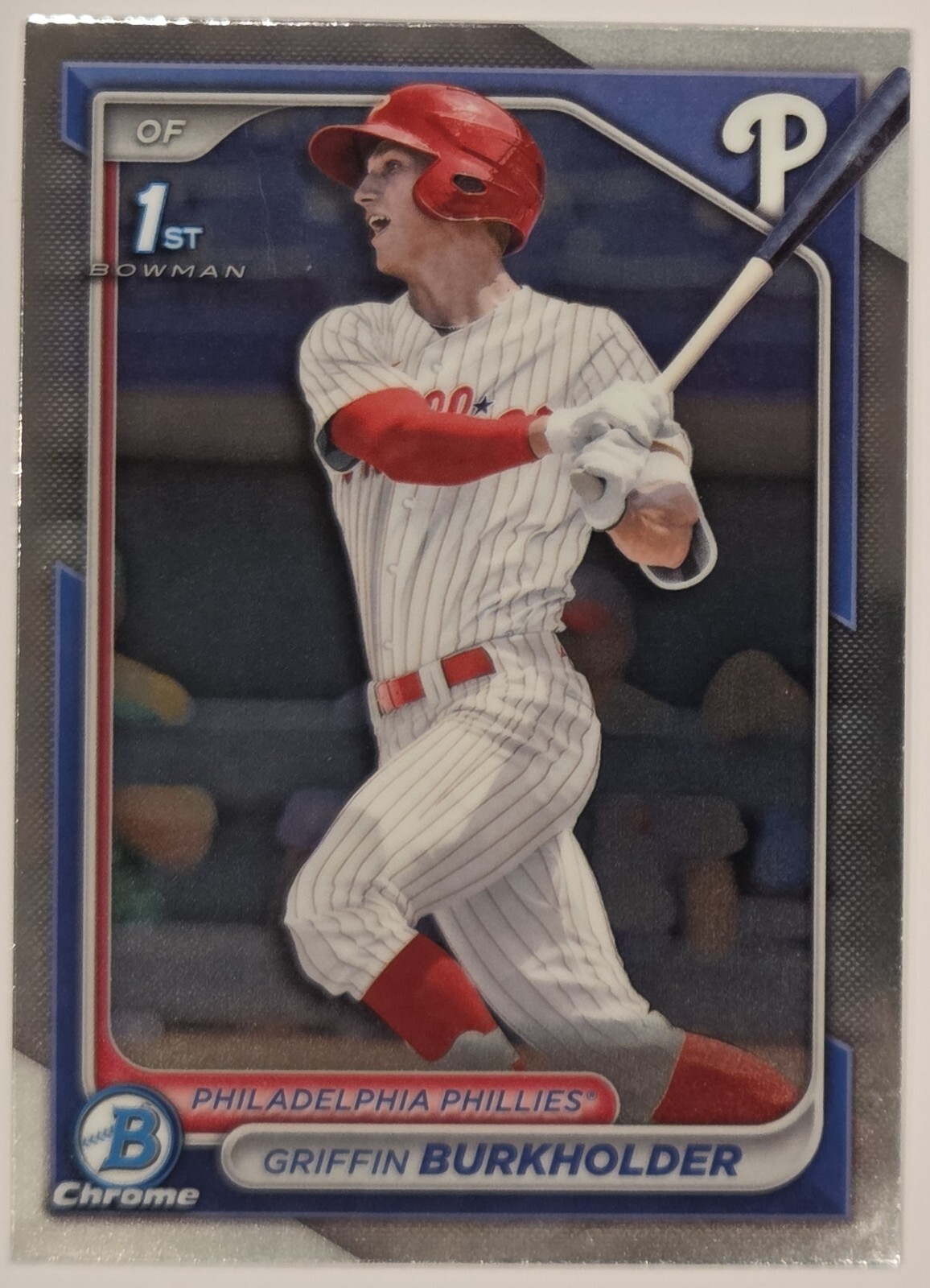 Griffin Burkholder 2024 Bowman Draft Chrome 1st Bowman #BDC-60 Phillies