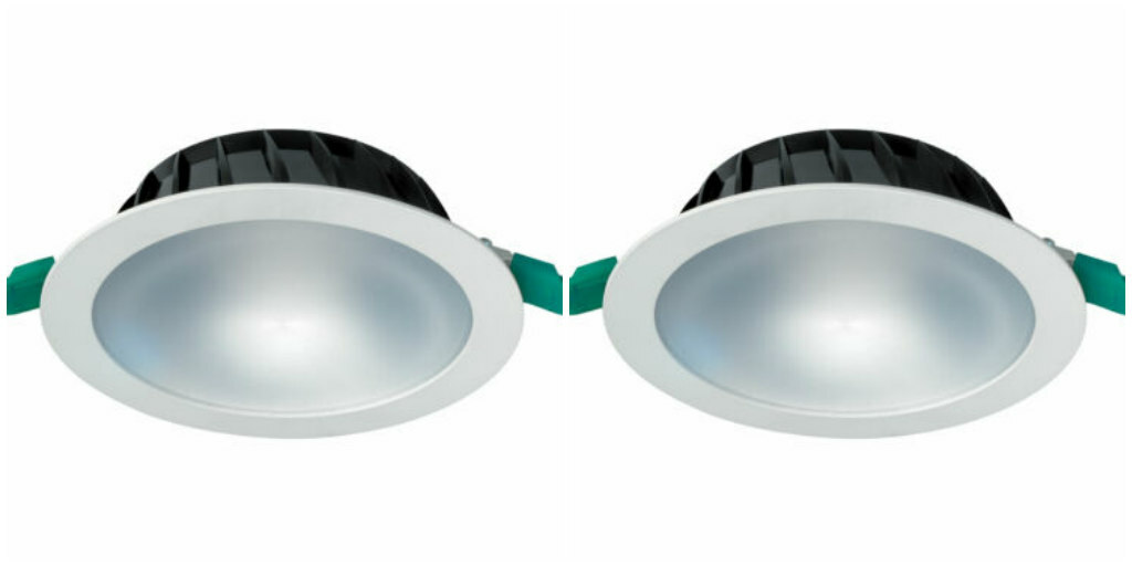 2 x Sylvania 0053382 'SylRound Superia' Circular LED Light Panel 4000K - 12 Watt