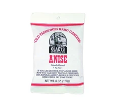 (12) Bags Claey's Anise Old Fashioned Sanded Hard Candy Bag Free Shipping