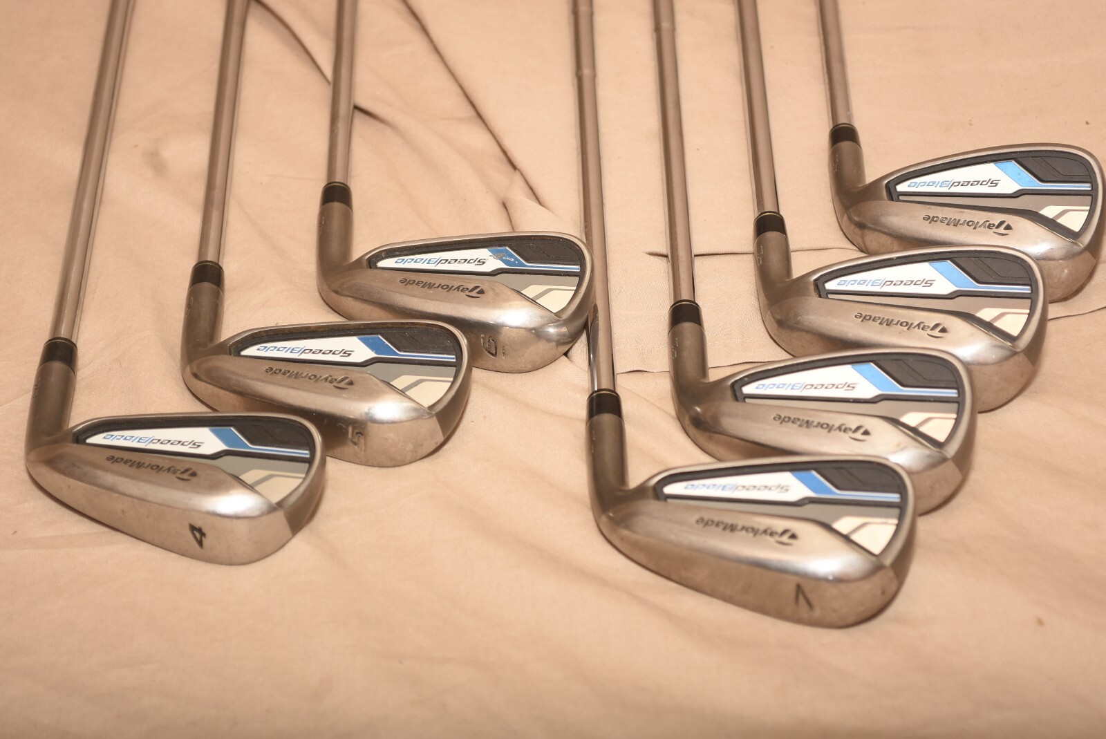 TaylorMade SpeedBlade 4PW Iron Set Steel Shaft Uniflex Penny Start No