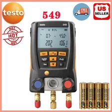 Testo 549 Refrigeration Digital Manifold Gauge 2 Valves System for 0560 0550 USA