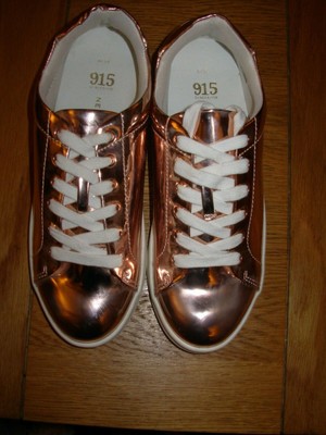 NEW LOOK 915 ROSE GOLD TRAINERS SIZE 6 