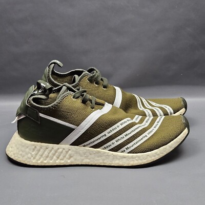 Adidas NMD R2 White Mountaineering Mens Size Olive Green