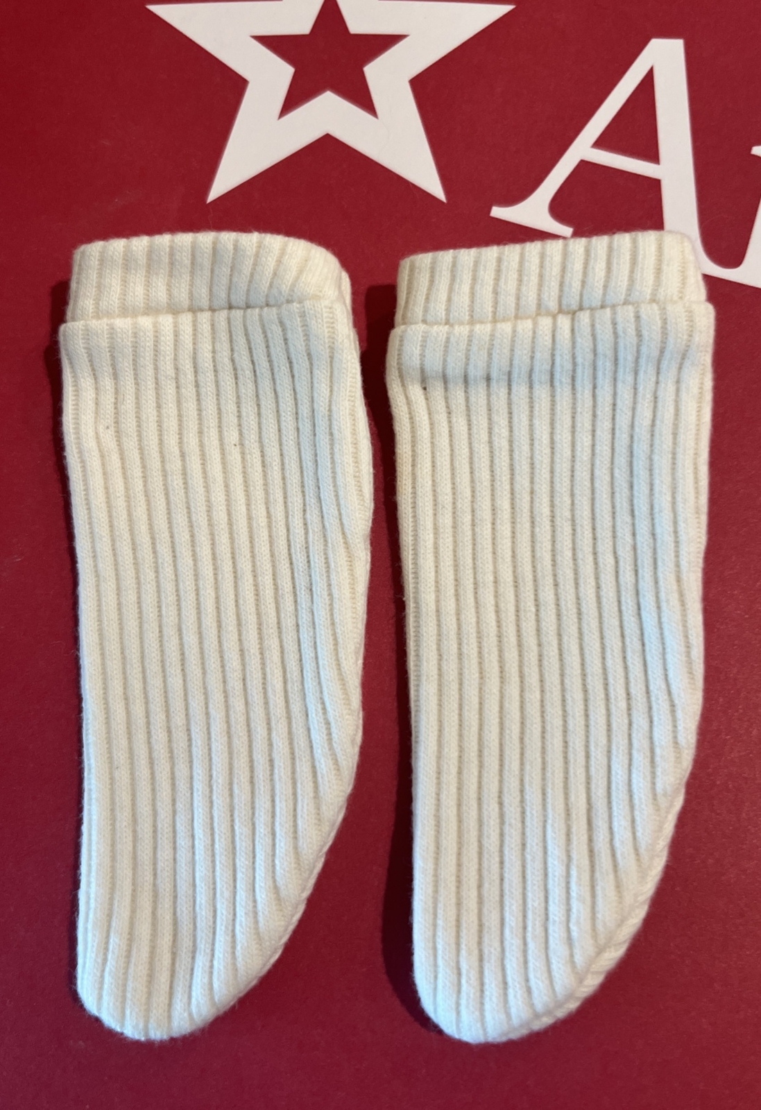 SAOLA American Girl Doll Meet Socks Only Storica Off White EX