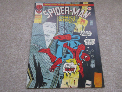 Spider-Man Comic Weekly # 112 Marvel UK comics,  April 5th 1975 , Fine