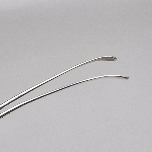 Pair of Solid Silver Salt/Mustard Spoons by Hester Bateman 1780 - Picture 14 of 16