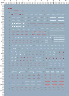 Detail Up 1/100 MG D-Hell Custom Deathscythe Hell GDM Model Water Slide Decal