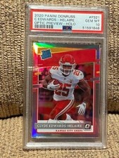 2020 Panini Donruss Clyde Edwards Helaire Holo PSA Rookie RC P321 card NEW CASE